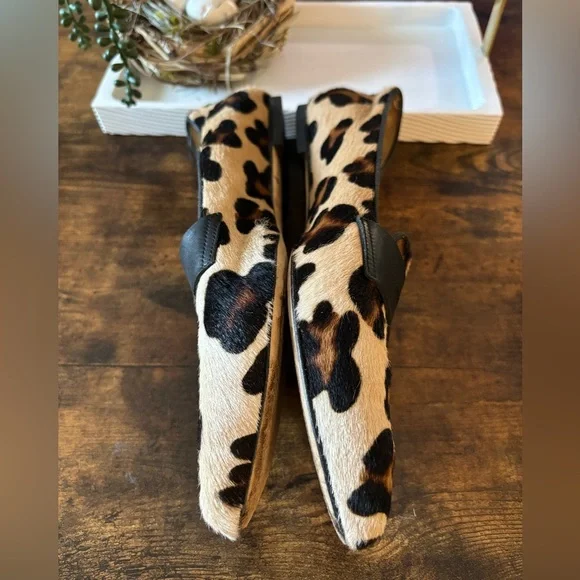 Women's Dee Keller Leopard Print Slip On Loafer Flats Size 38 (US 8) - Picture 4 of 10